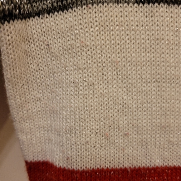 Canyon River Blues Red Black Metallic Button Down Sweater Size Medium - Picture 6 of 11